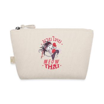 Meow Thai Cat Fighter - Muay Thai - Funny Cats - Organic Pouch - nature - Front