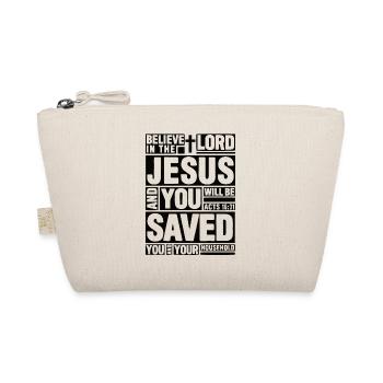 Christentum Jesus Religion Glaube Kreuz Gebet - Bio-Täschchen - Natur - Vorne