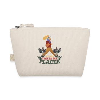 Papa Daughter Child Father's Day Girl Gift - Organic Pouch - nature - Front