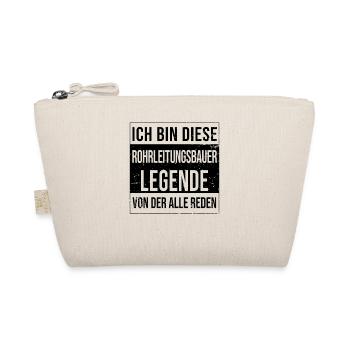 Beruf Geburtstag geboren Legende Rohrleitungsbauer - Bio-Täschchen - Natur - Vorne