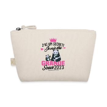 J'ai un secret Je Vais Être Grande Soeur 2023 - Trousse biologique - nature - Devant