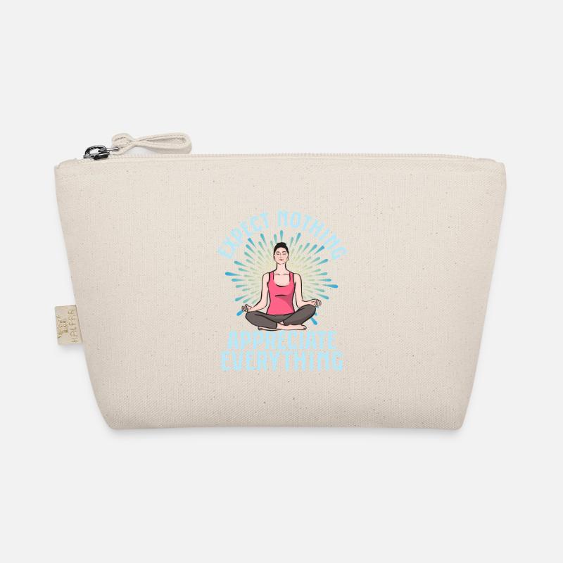 Expect Nothing Appreciate Everything Yoga Instruct Organic Pouch