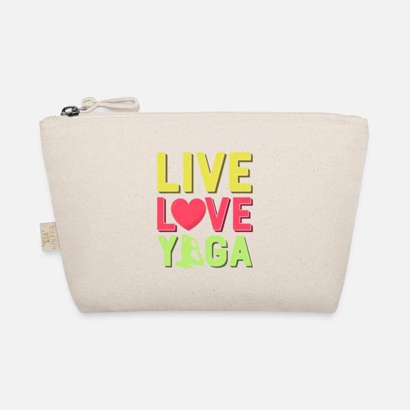 Live Love Yoga Class Teacher Instructor Organic Pouch