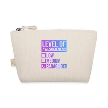 Level Of Awesomeness Low Medium Paraglider Paragli - Bio-Täschchen - Natur - Vorne