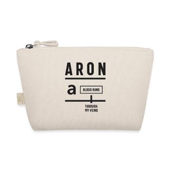 Aron Personalized Name - Organic Pouch - nature - Front