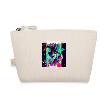 Lets Skate - Cool skater on the street - - Organic Pouch - nature - Front