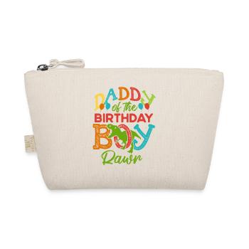 Papa de Bday Party Boy Rawr T-Rex Dinosaur Bd - Trousse biologique - nature - Devant