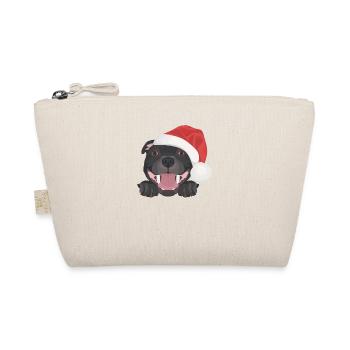 Staffordshire Bull Terrier Joyeux Noël - Trousse biologique - nature - Devant