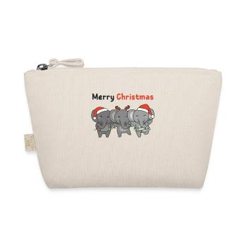 Éléphant Noël Animaux Éléphants Joyeux Noël - Trousse biologique - nature - Devant