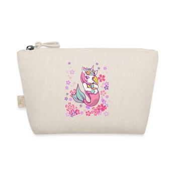 mignonne fille licorne sirène - Trousse biologique - nature - Devant