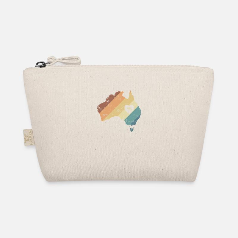 Australien mit Känguru im Outback Bio-Täschchen