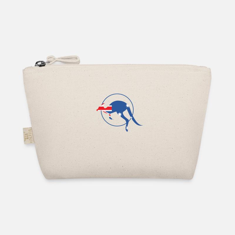 Kangaroo with Australian flag Australia Organic Pouch