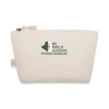 Nothing Scares Me Algerian Wife Algeria - Organic Pouch - nature - Front