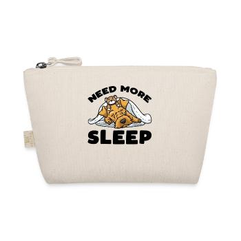 Welsh Terrier Dog With Cuddly Toy Sleep - Organic Pouch - nature - Front