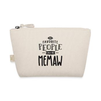 My Favorite People Call Me Memaw - Organic Pouch - nature - Front