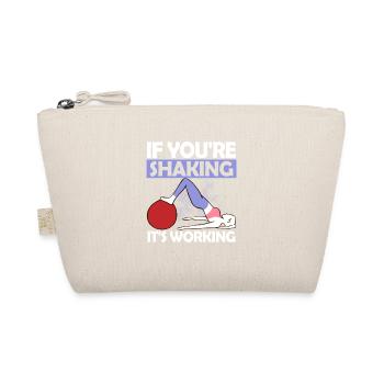 If You're Shaking It's Working Pilates Fitness - Bio-Täschchen - Natur - Vorne