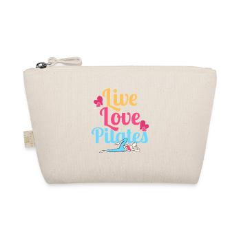Live Love Pilates Fitness Exercise - Bio-Täschchen - Natur - Vorne