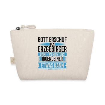 Erzgebirge Gott Spruch Mundart - Bio-Täschchen - Natur - Vorne