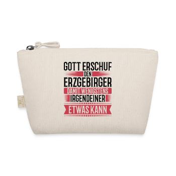 Erzgebirge Gott Spruch Mundart - Bio-Täschchen - Natur - Vorne
