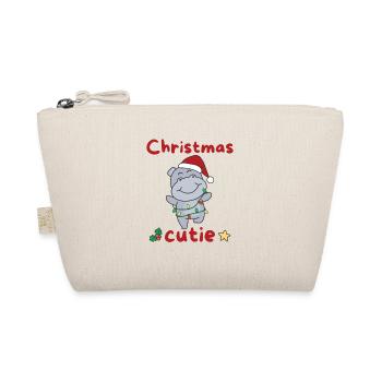 Hippo Christmas Horses Christmas Cutie - Organic Pouch - nature - Front
