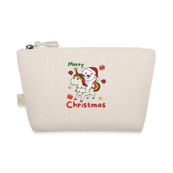 Licorne de Noël Ours polaire Joyeux Noël Licorne - Trousse biologique - nature - Devant