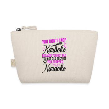 Chanteur de karaoké Tu ne t’arrêtes pas - Trousse biologique - nature - Devant