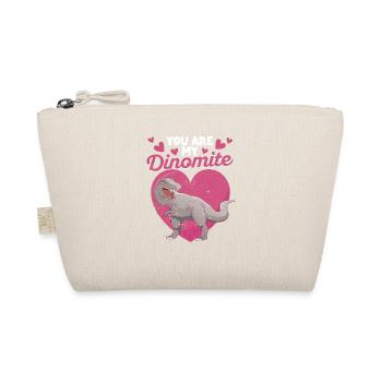 Valentine's Day Dinosaur T Rex Lover You are my - Organic Pouch - nature - Front