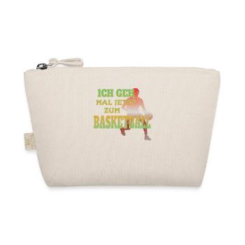 Basketball Geschenkidee Sport Design - Bio-Täschchen - Natur - Vorne