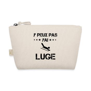 Je peux pas j'ai luge cadeau humour - Trousse biologique - nature - Devant