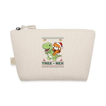 Merry Christmas ugly christmas Red Panda Tree Rex - Organic Pouch - nature - Front