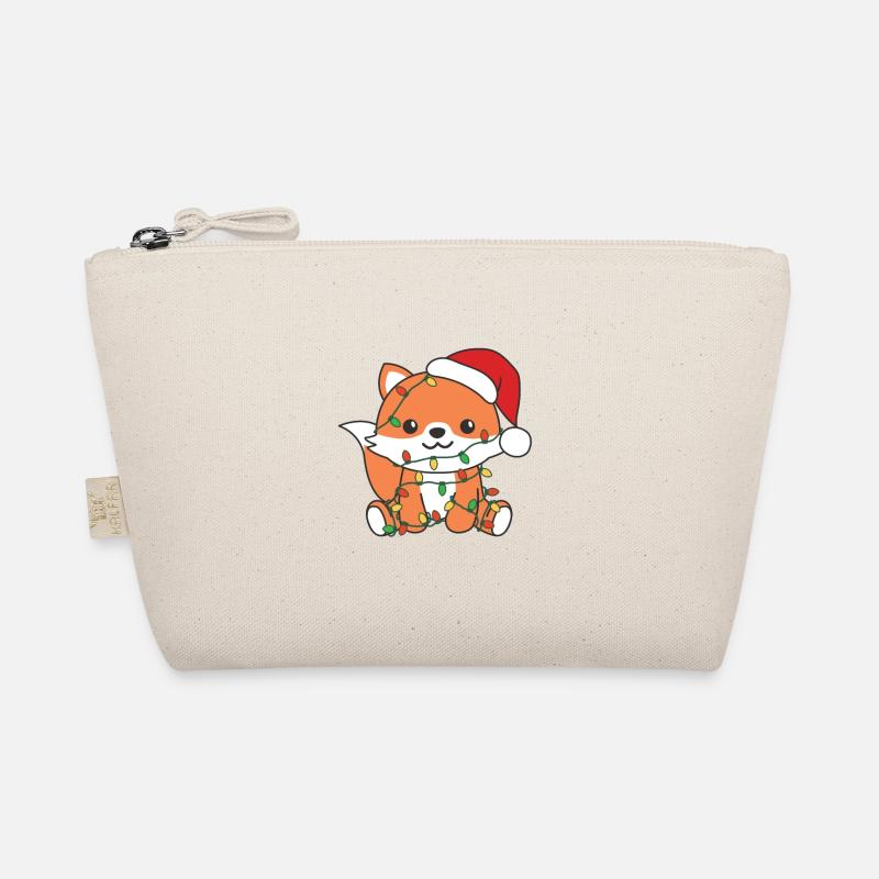 Fuchs Weihnachten Winter Tiere Fuchs - Bio-Täschchen - Natur