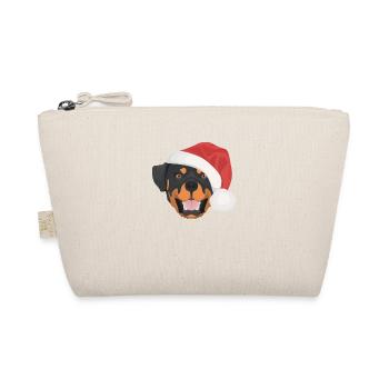 Rottweiler Merry Christmas - Organic Pouch - nature - Front