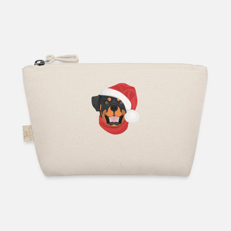 Rottweiler Merry Christmas Organic Pouch