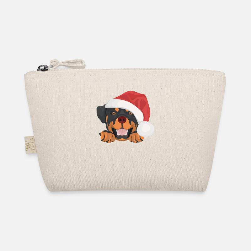 Rottweiler Merry Christmas Organic Pouch