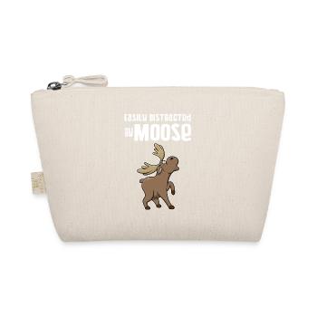 Distracted by Forest Animal Moose Elk Wildlife - Organic Pouch - nature - Front