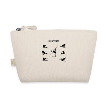 Ski different - funny skier design winter - Organic Pouch - nature - Front