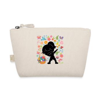 Silhouette Dabbing Girl Hippie Bouquet Spring - Trousse biologique - nature - Devant