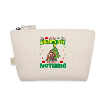 On The Naughty List And I Regret Nothing Santa - Organic Pouch - nature - Front