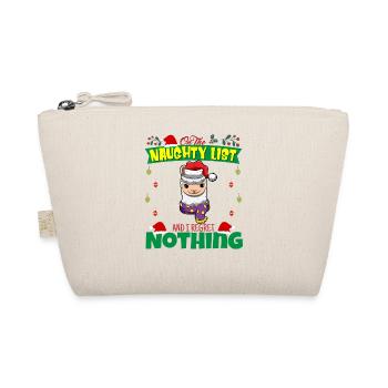 Sur la liste coquine et je ne regrette rien Père Noël - Trousse biologique - nature - Devant