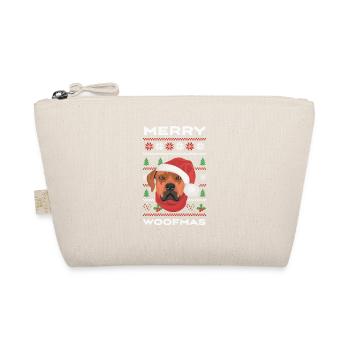 Rhodesian Ridgeback Frohe Weihnachten - Bio-Täschchen - Natur - Vorne