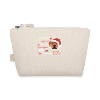Rhodesian Ridgeback Frohe Weihnachten - Bio-Täschchen - Natur - Vorne