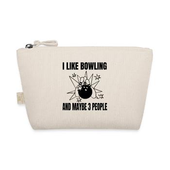 Bowling Bowling Kegel Bowler Bowling ball gift - Organic Pouch - nature - Front