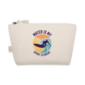 Wasserwelle Geist Element Ozean Surfer - Bio-Täschchen - Natur - Vorne