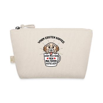 Kaffee Und Maltipoo Hund - Bio-Täschchen - Natur - Vorne