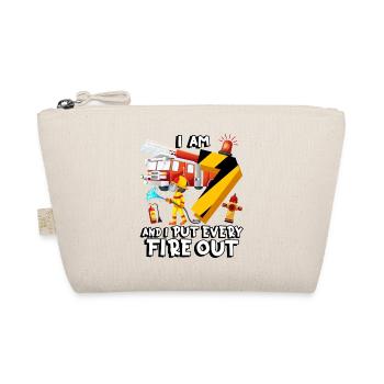 Fire engine Firefighting I am 7 years old - Organic Pouch - nature - Front