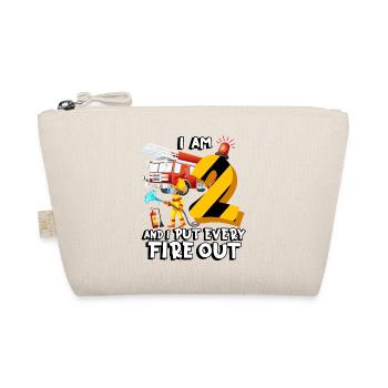 Fire engine firefighting I am 2 years old - Organic Pouch - nature - Front