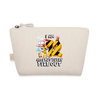 Fire engine Firefighting I am 12 years old - Organic Pouch - nature - Front