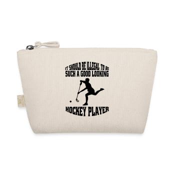 Joueur de hockey Floorball Cadeau Hockey sur gazon Hockey - Trousse biologique - nature - Devant