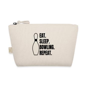 Bowling Gift Bowling ball Cone bowling bowling - Organic Pouch - nature - Front