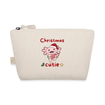 Axolotl Weihnachten Axolotls Christmas Cutie - Trousse biologique - nature - Devant